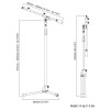 Tama MS736BK Iron Works Studio Series Telescoping Microphone Boom Stand