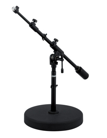 Tama MS736RELBK Iron Works Studio Series Extra Low Profile Telescoping Boom Microphone Stand - Round Base