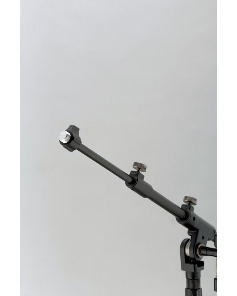 Tama MS736RELBK Iron Works Studio Series Extra Low Profile Telescoping Boom Microphone Stand - Round Base