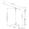 Tama MS737BK Iron Works Studio Series Microphone Stand - Extra Long Boom Arm (3/8