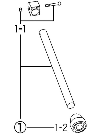Tama MS756-1B Leg for MS736BK/MS736LBK