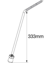 Tama MSPCLJTP Bass Drum Spurs for Club Jam Pancake - Chrome with Rubber Tip  2 pcs.