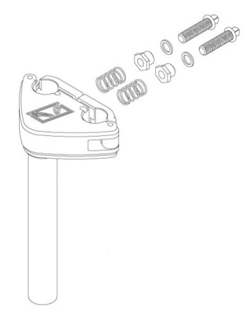 Tama MTH10002 Holder Casting & Tube for MTH1000(S/BN/U)