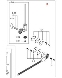 Tama MXA73NA Closed Hi-Hat Arm Assembly