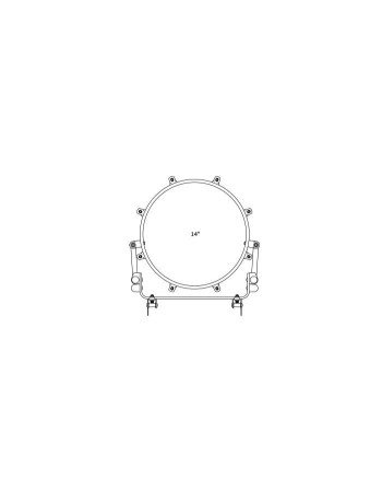 Tama R4TL-SBK Starlight Marching Solo Tenor Drum 14