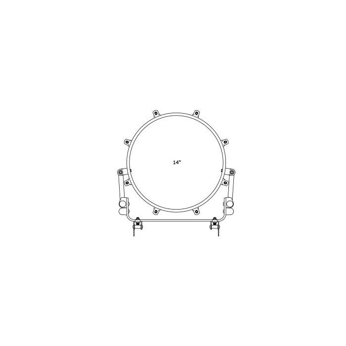 Tama R4TL-SBK Starlight Marching Solo Tenor Drum 14