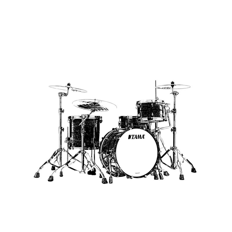 Tama TB30CZSS-ATW STAR Bubinga Shell Kit 3 pcs - Antique White/Chrome HW