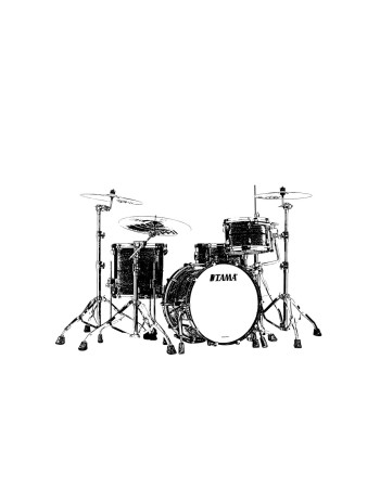 Tama TB30CZSS-SDR STAR Bubinga Shell Kit 3 pcs - Solid Candy Red/Chrome HW