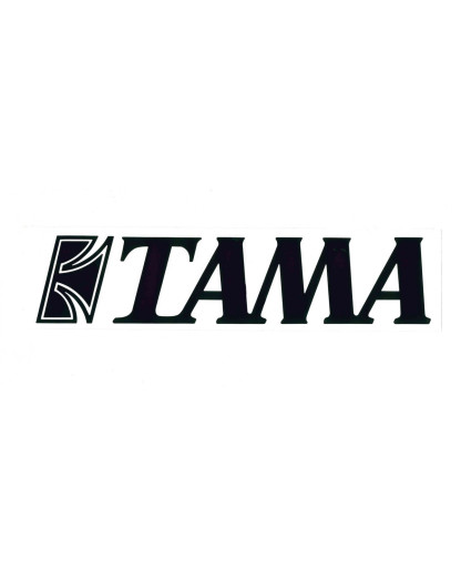 Tama TLS100BK sticker black on white background - 24,5 cm x 6 cm