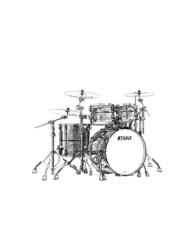 Tama TM42RZSS-ATW STAR Maple Shell Kit 4 pcs - Antique White/Chrome HW