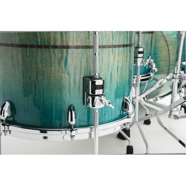 Tama TM42RZSS-RECB STAR Maple Shell Kit 4 pcs - Emerald Sea Curly Maple Burst/Chrome HW