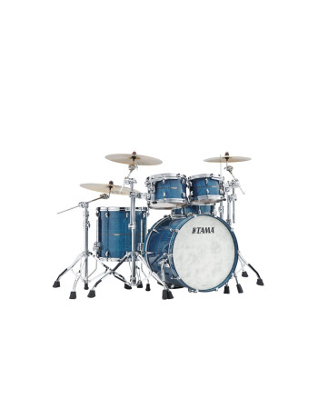Tama TM42RZSS-ROLC STAR Maple Shell Kit 4 pcs - Ocean Blue Curly Maple/Chrome HW