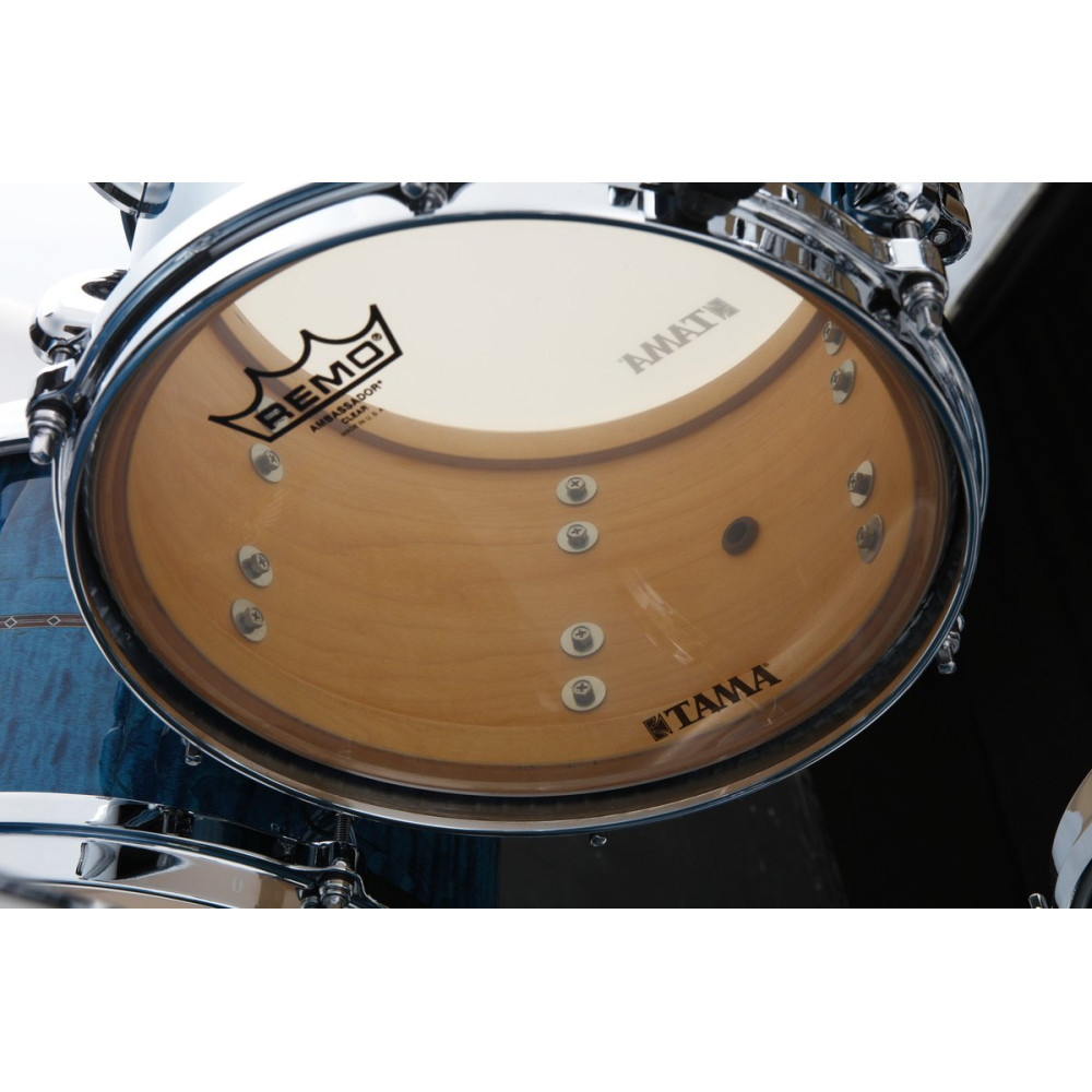 Tama TM42RZSS-ROLC STAR Maple Shell Kit 4 pcs - Ocean Blue Curly Maple/Chrome HW