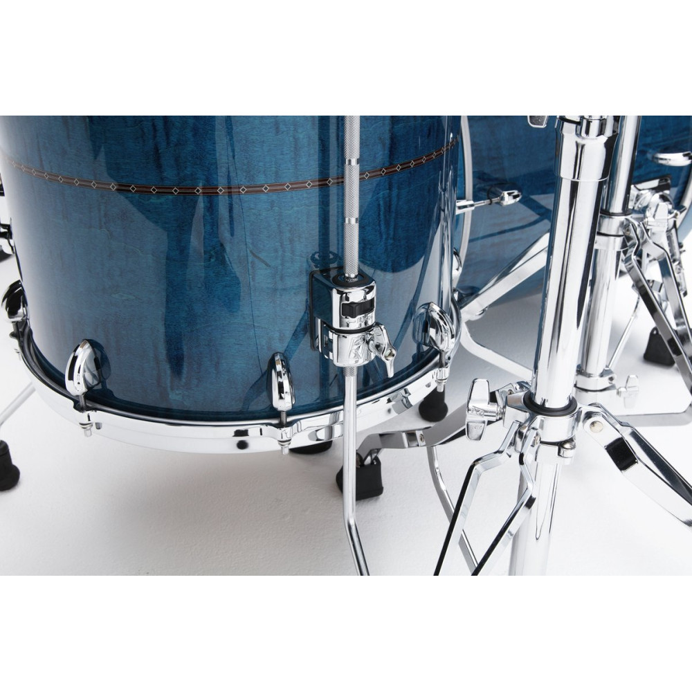 Tama TM42RZSS-ROLC STAR Maple Shell Kit 4 pcs - Ocean Blue Curly Maple/Chrome HW