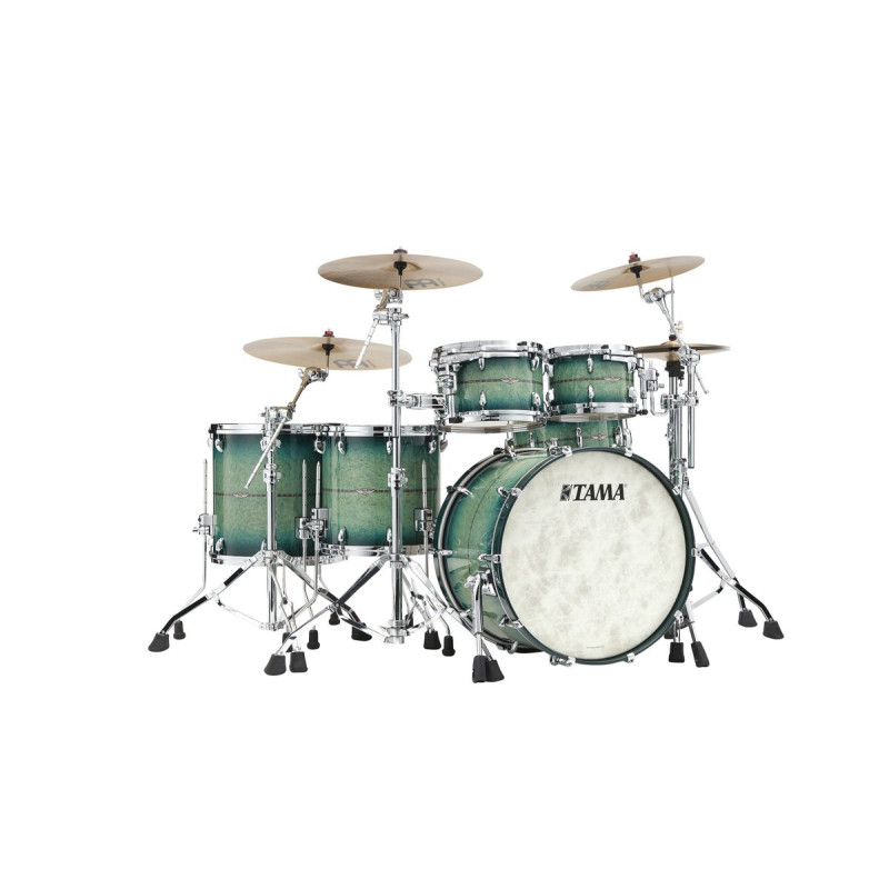 Tama TM52RZSS-CBT STAR Maple Factory Vault Shell Kit 5 pcs. - Cerulean Bird's Eye Maple/Chrome HW