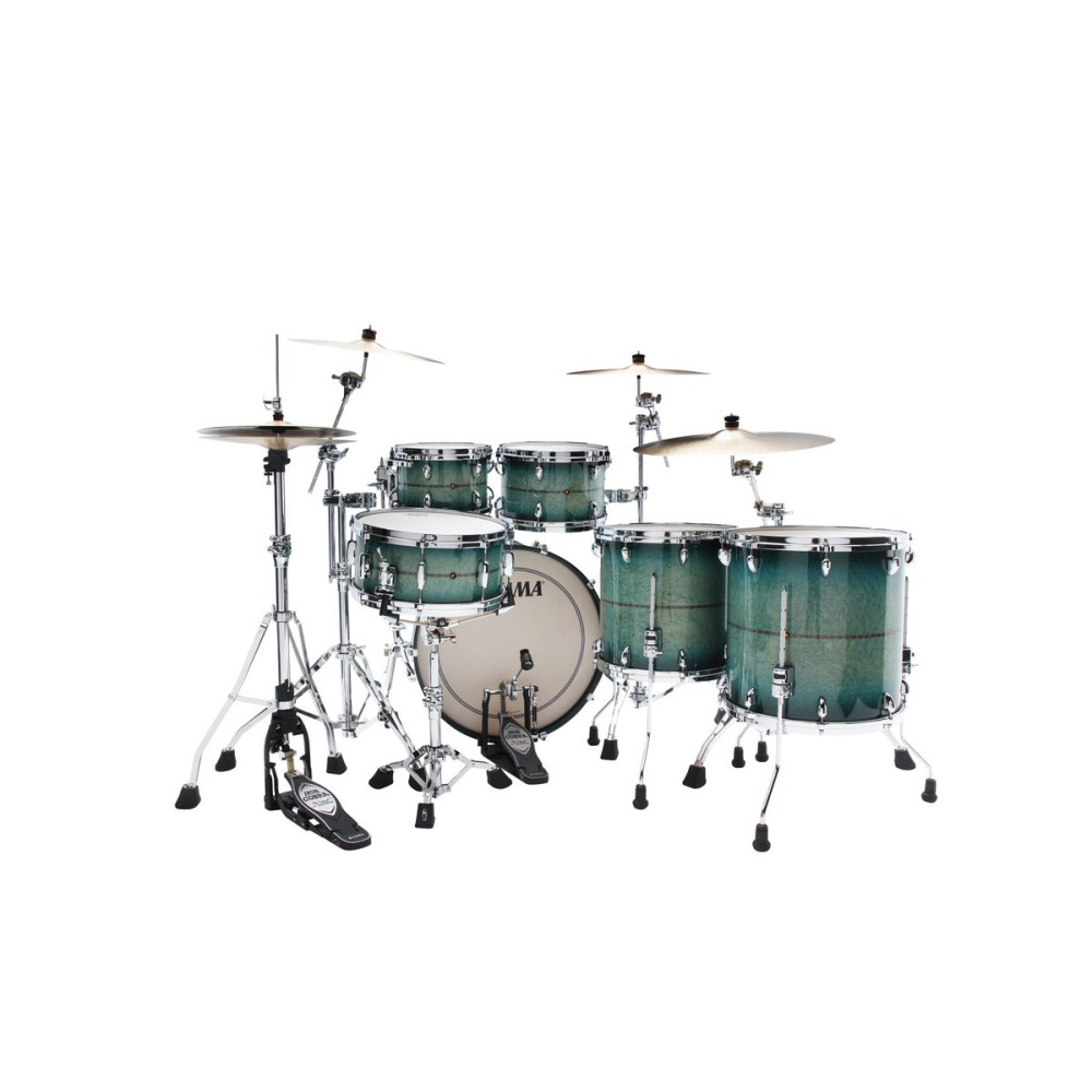 Tama TM52RZSS-CBT STAR Maple Factory Vault Shell Kit 5 pcs. - Cerulean Bird's Eye Maple/Chrome HW