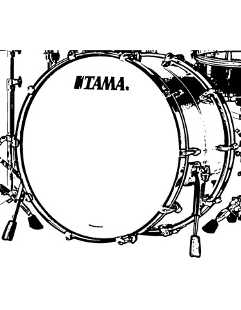 Tama TMB2014S-PBK STAR Maple Bass Drum 20 - Piano Black