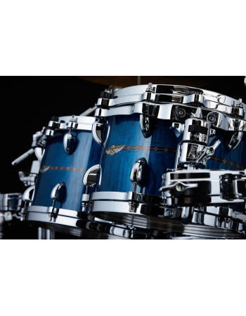 Tama TMT1207D-ROLC STAR Maple Rack Tom 12 - Ocean Blue Curly Maple