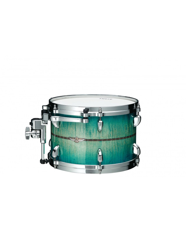 Tama TMT1208S-RECB STAR Maple Rack Tom 12 - Emerald Sea Curly Maple Burst