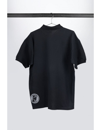Tama TP14-S polo in black with logo on left chest