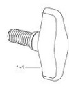 Tama TS816BNP wing screw - (2-piece)