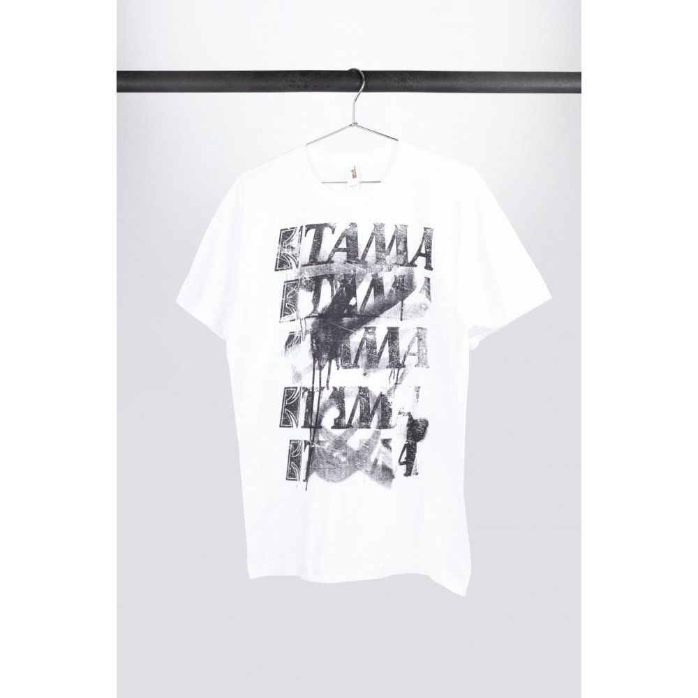 Tama TT10GHET-XXL t-shirt in white with Spray Paint frontprint