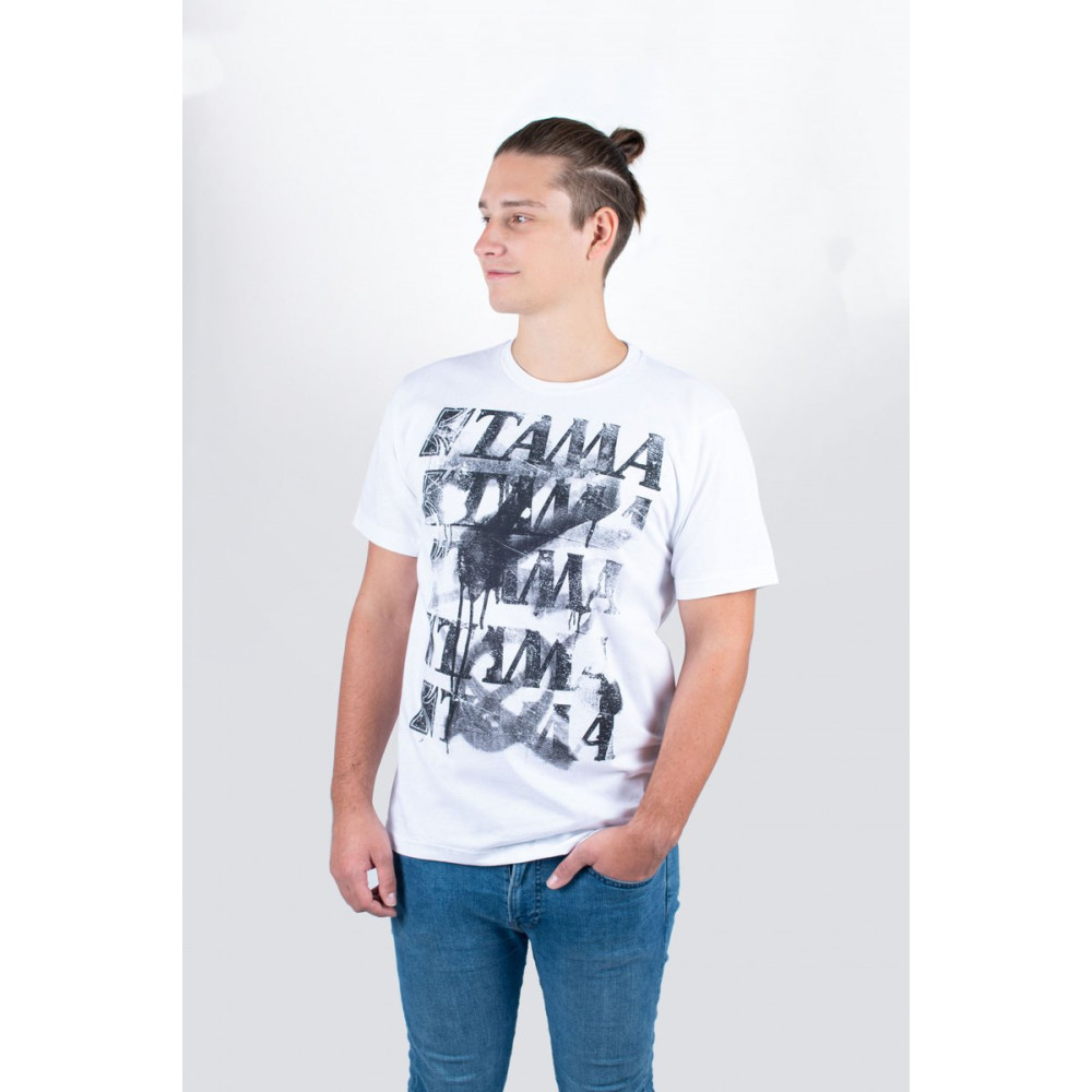 Tama TT10GHET-XXL t-shirt in white with Spray Paint frontprint
