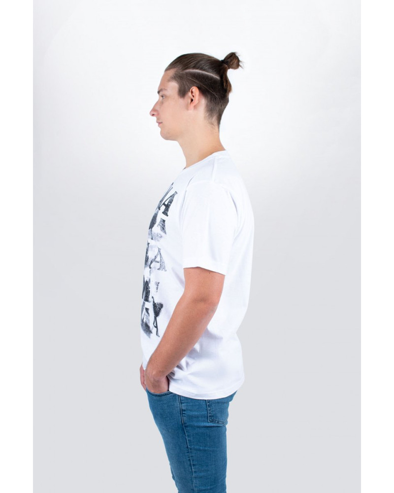 Tama TT10GHET-XXL t-shirt in white with Spray Paint frontprint