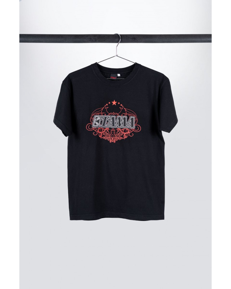 Tama TT110-L t-shirt in black with white-red Tribal logo on chest