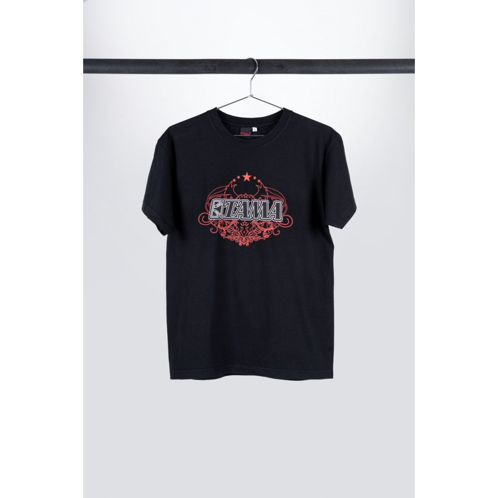 Tama TT110-XXL t-shirt in black with white-red Tribal logo on chest