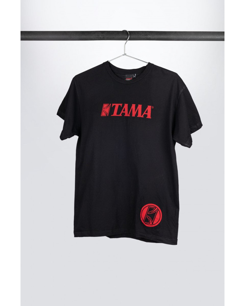 Tama TT113-S t-shirt in black with red logo on chest