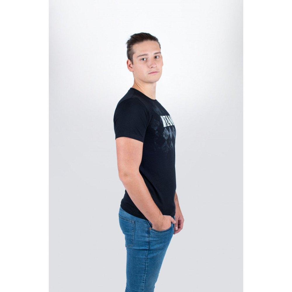 Tama TT11CHEKBK-XL t-shirt in black with Checkered Tee print