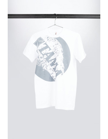 Tama TT11CIRWH-L t-shirt in white with Circle Tee print