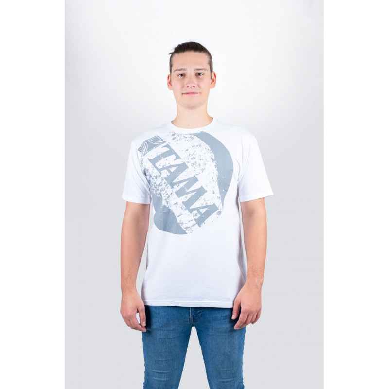 Tama TT11CIRWH-XXL t-shirt in white with Circle Tee print
