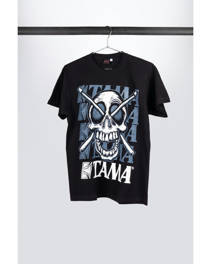 Tama TT11JR-XL t-shirt in black with Jolly Roger frontprint