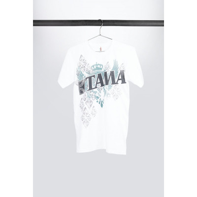 Tama TT11WINGWH-M t-shirt in white with Wings Tee frontprint
