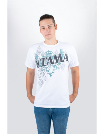 Tama TT11WINGWH-S t-shirt in white with Wings Tee frontprint