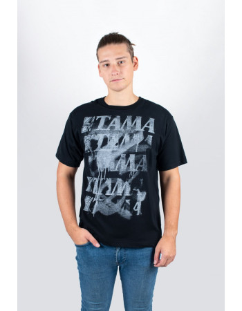 Tama TT12GR-XXL t-shirt in black with Spray Paint frontprint