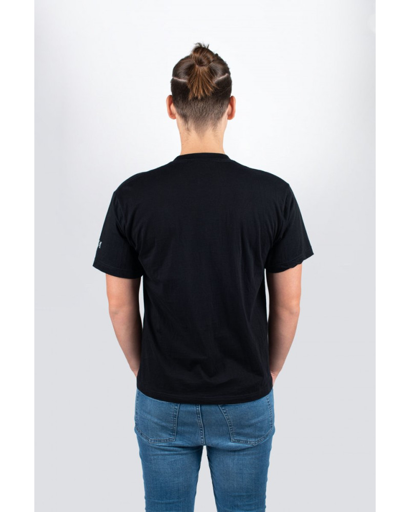 Tama TT207-M t-shirt in black with Warlord logo on chest