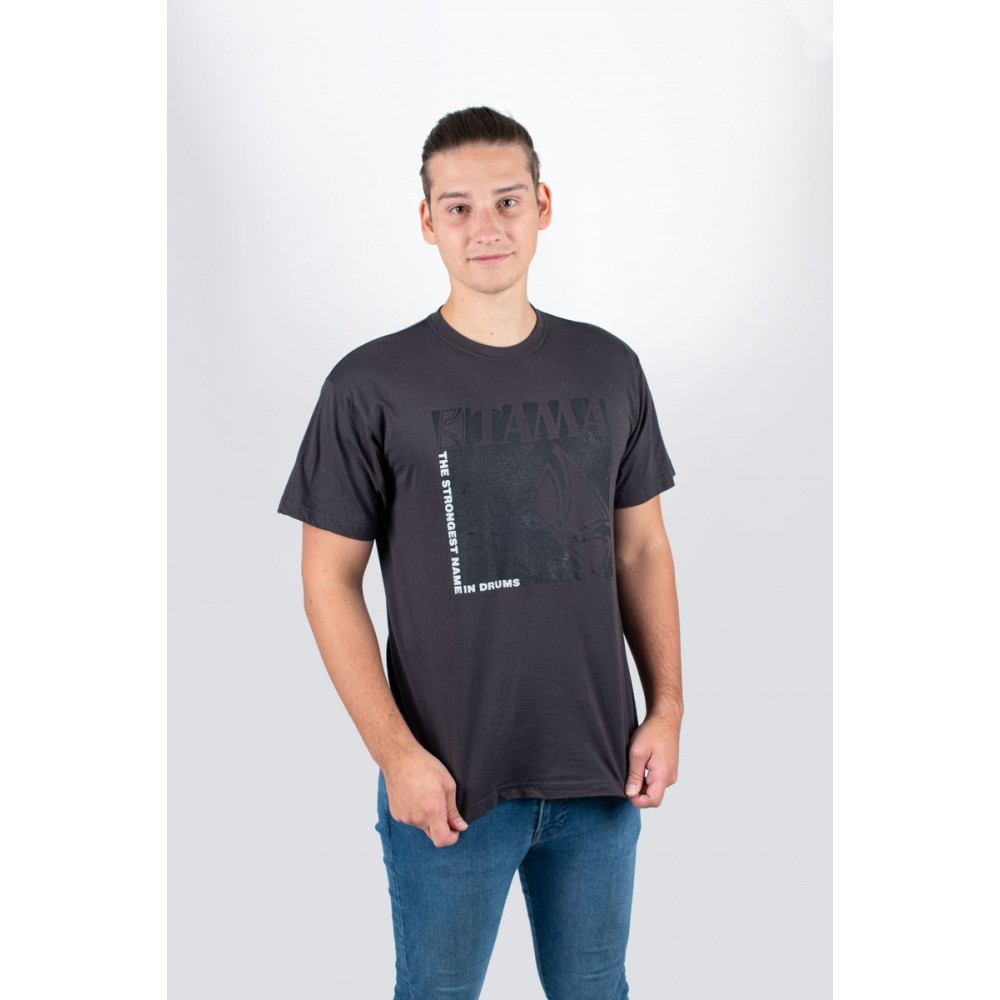 Tama TT209-XL t-shirt in dark grey with logo and 