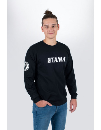 Tama TTL7LGBKM longsleeve in black with white logo on chest