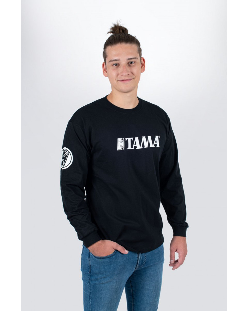 Tama TTL7LGBKM longsleeve in black with white logo on chest