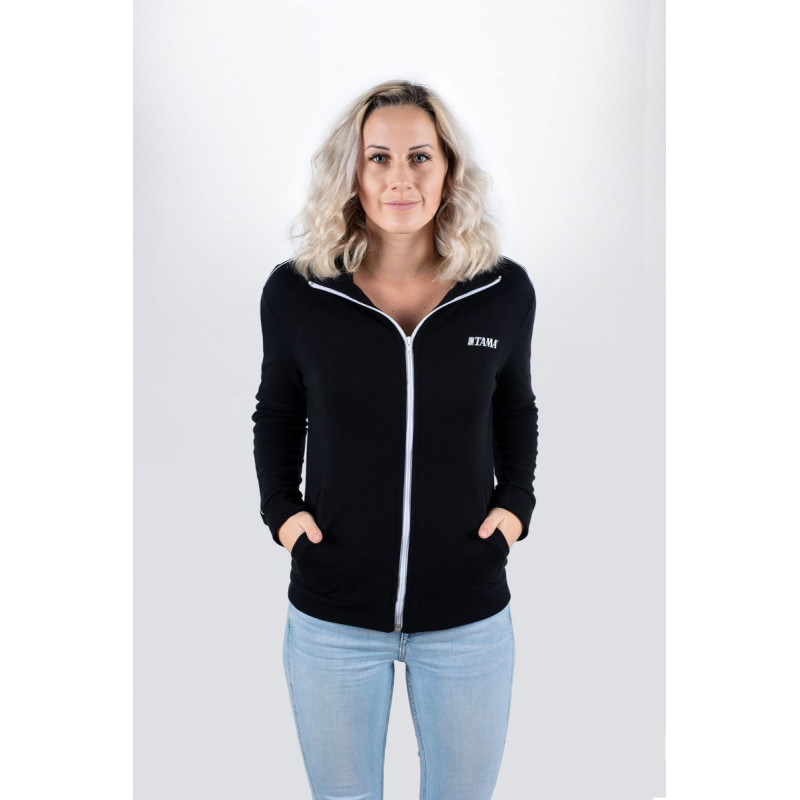 Tama TTT12-L black training jacket with logo on left chest
