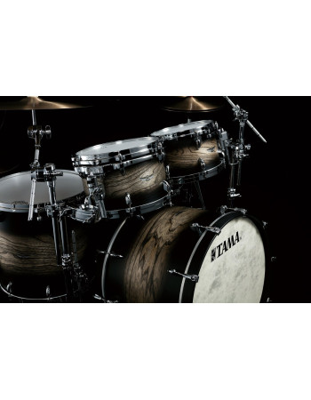 Tama TW42RZS-ASBJ STAR Walnut Shell Kit 4pcs - Satin Black Japanese Sen Burst/Chrome HW