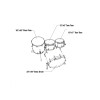 Tama TW42RZS-PBK STAR Walnut Shell Kit 4 pcs - Piano Black/Chrome HW