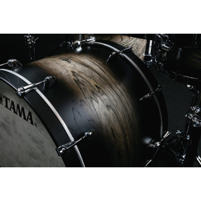 Tama TWB2416-ASBJ STAR Walnut Bass Drum 24 - Satin Black Japanese Sen Burst
