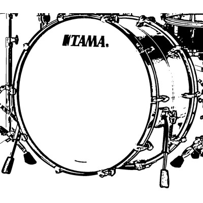 Tama TWB2416-PBK STAR Walnut Bass Drum 24 - Piano Black