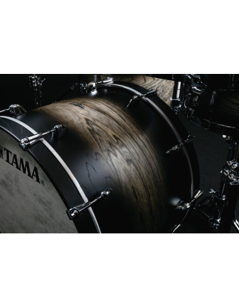 Tama TWB2418-ASBJ STAR Walnut Bass Drum 24 - Satin Black Japanese Sen Burst