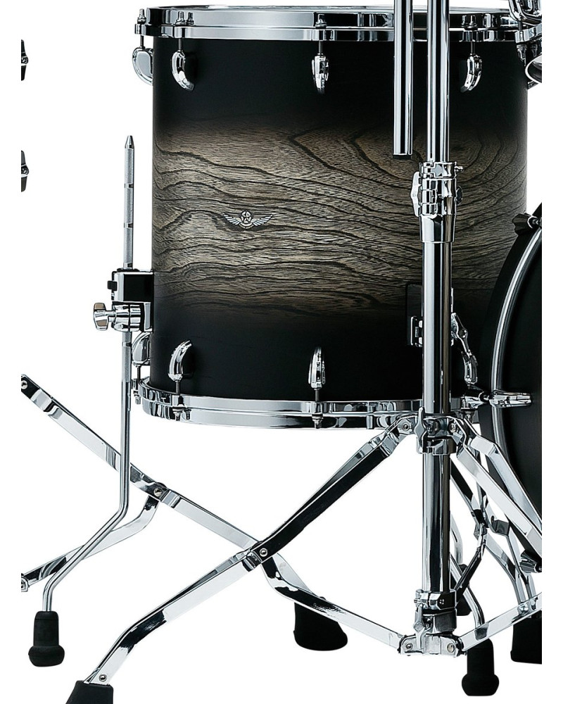 Tama TWF1414-ASBJ STAR Walnut Floor Tom 14 - Satin Black Japanese Sen Burst