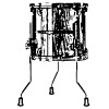 Tama TWF1816-PBK STAR Walnut Floor Tom 18 - Piano Black